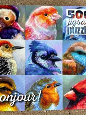 Bonjour Buffalo Birds 500 PiecePuzzle - Multicolor Jigsaw for Pets & Bird Lovers